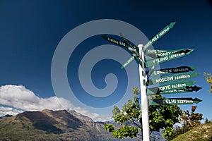 Signpost at Bobs Peak photo
