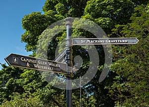 A Signpost in Campsie Glen