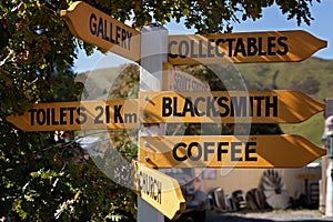 Signpost In A Country Village