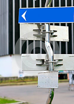 Signpost with direction arrows