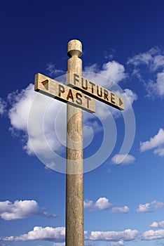 Signpost for future and past