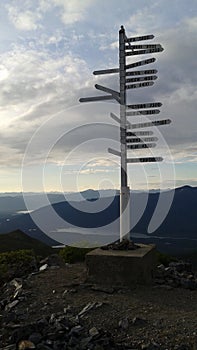 Signpost on Keno Hill, Yukon Territory