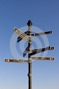 signpost with many directions