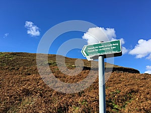 Signpost for the Quiraing, Isle Of Skye