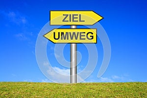 Signpost - Target or Detour photo