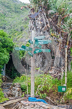 Signpost at Victoria Bay