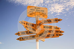 Signpost, which destination which direction ? photo