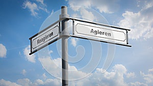 Signposts the direct way to Act versus React