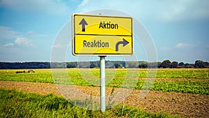 Signposts the direct way to Action versus Reaction