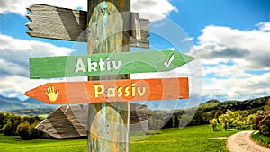 Signposts the direct way to Active versus Passive