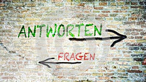 Signposts the direct way to Answer vs Question