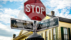 Signposts the direct way to Autonomy versus Dependency