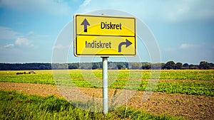 Signposts the direct way to Discreet versus Indiscreet