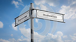 Signposts the direct way to Motivation versus Depression