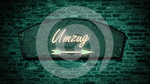 Signposts the direct way to Relocation