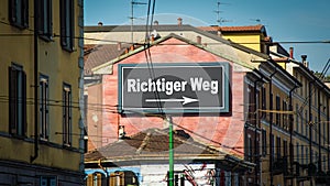 Signposts the direct way to Right Way