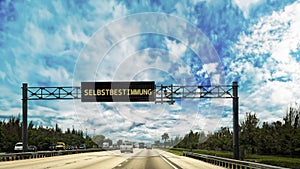 Signposts the direct way to self-determination photo