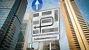 Signposts the direct way to self-determination photo