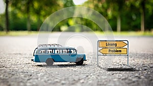 Signposts the direct way to solution versus to problem