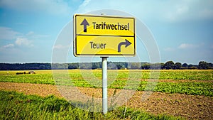 Signposts the direct way to Tariff Change versus Expensive