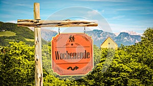 Signposts the direct way to Weekend