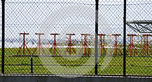 Signposts on the runways at El Prat de Llobregat airport, Barcelona