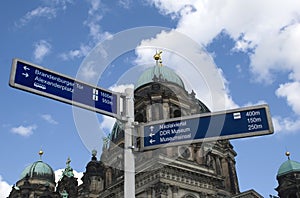 Signs near Berliner dom