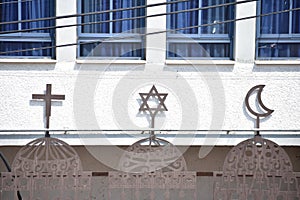 Signs of the Three Monotheistic Religions Haifa Israel photo