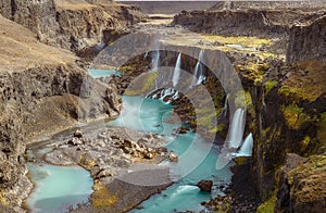 Sigoldugljufur, a Canyon in Iceland photo