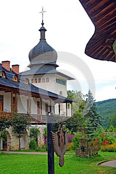 Sihastria monastery in moldavia romania photo