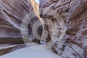 Sik Canyon. Petra. Jordan landmark