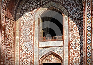 Sikandra, Agra, Uttar Pradesh. Architectural detail