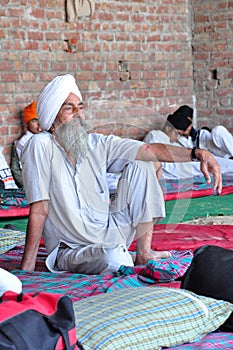 Sikh devotee