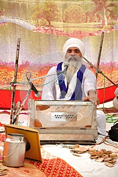 Sikh devotee