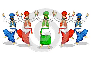 Sikh doing Bhangra