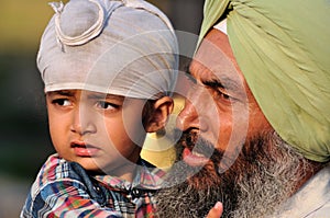 Sikh Father and Son