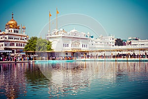 Sikh gurdwara Golden Temple (Harmandir Sahib). Amritsar, Punjab, India