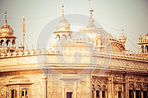 Sikh gurdwara Golden Temple (Harmandir Sahib). Amritsar, Punjab, India