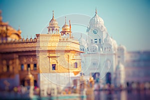 Sikh gurdwara Golden Temple Harmandir Sahib. Amritsar, Punjab, India