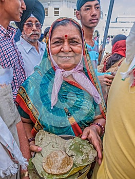 Sikh Lady in Golden Temple