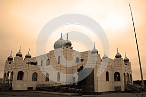 Sikh temple Gurdwara Guru Nanak Darbar was built in 2001.