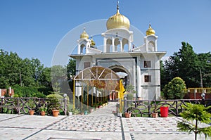 Sikh temple in Srinagar in Kashmir, India