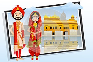 Sikh Wedding Couple photo