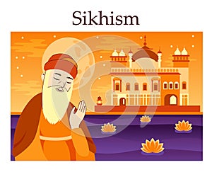 Sikhism. Dharmic Indian religion. Eastern religious movement. Guru