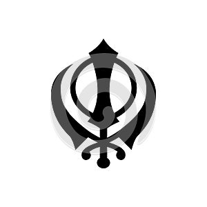 Sikhism Khanda religious symbol simple icon