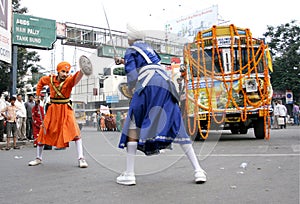 Sikhs in Nagar Keertan celebrations