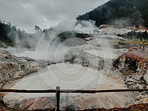 Sikidang crater or called "Kawah Sikidang"