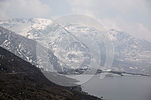 Sikkim tsangu lake and mountain