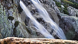 Siklawa waterfall close to the Five Polish Lakes Valley