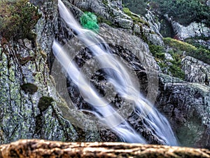 Siklawa waterfall close to the Five Polish Lakes Valley